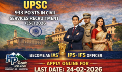 UPSC Civil Services Examination (CSE) recruitment 2026