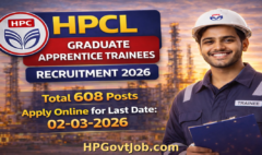 HPCL Graduate Apprentice Trainees Recruitment 2026 - Apply Online for 608 Posts