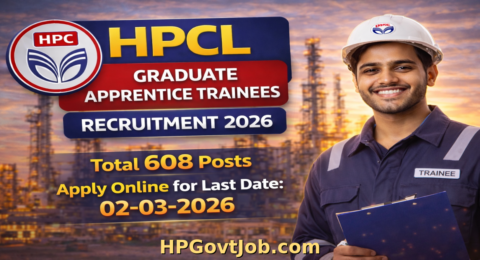 HPCL Graduate Apprentice Trainees Recruitment 2026 - Apply Online for 608 Posts