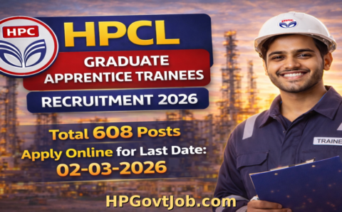 HPCL Graduate Apprentice Trainees Recruitment 2026 - Apply Online for 608 Posts