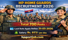 HP Home Guards Recruitment 2026 - Apply Online for 700 Posts