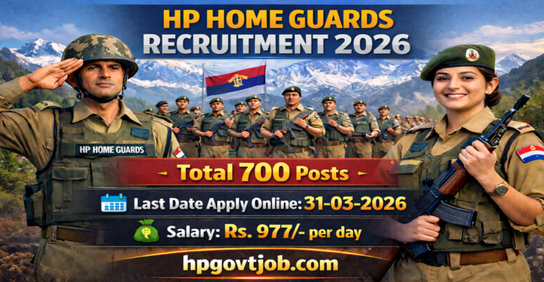 HP Home Guards Recruitment 2026 - Apply Online for 700 Posts