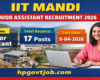 IIT Mandi Junior Assistant Recruitment 2026 Apply online for 17 Posts