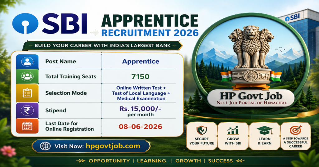 SBI Apprentice Recruitment 2026