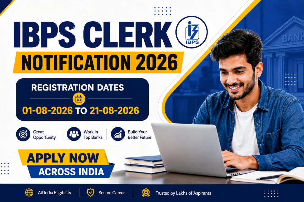 IBPS Clerk Recruitment 2026 (CRP CSA-XVI) – Apply 11403 Posts