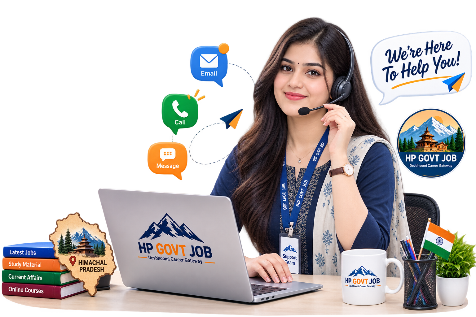 Contact HP Govt Job — get help with government job preparation