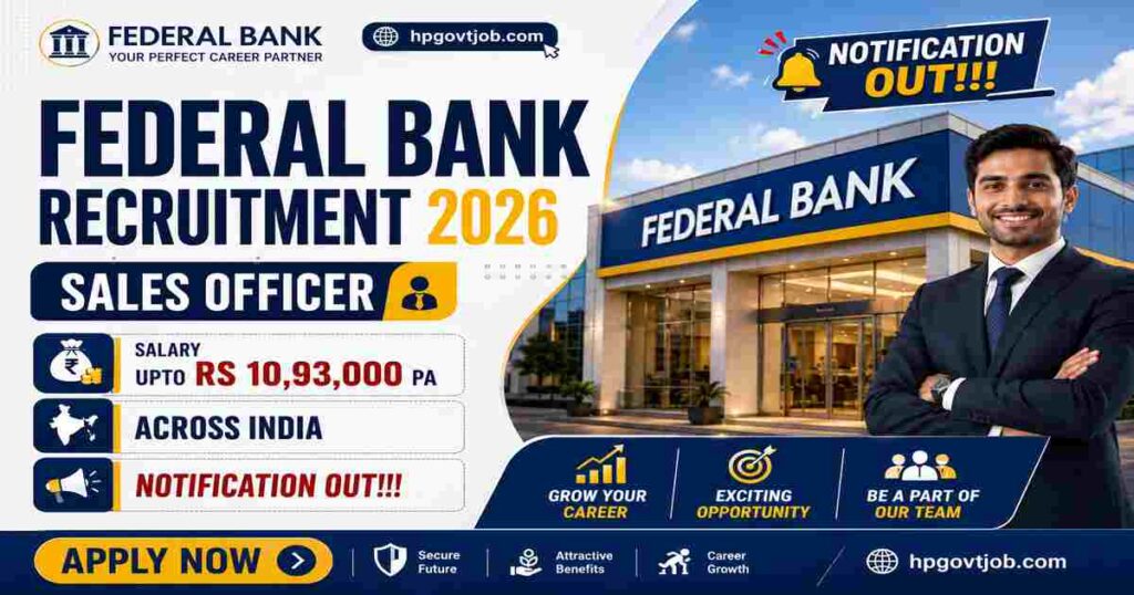 Federal Bank Sales Officer Recruitment 2026: Apply Online - Federal Bank Closed